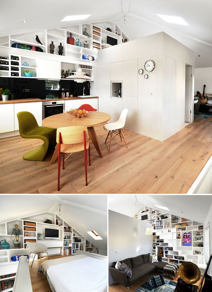 50 Small Studio Apartment Design Ideas (2019) – Modern, Tiny & Clever - InteriorZine #design #furniture #modernfurniture #interior #decor