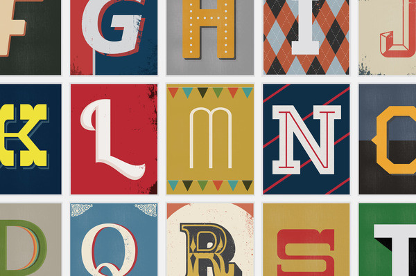 Vintage Type Prints on Kickstarter by Red Headed Mess #type