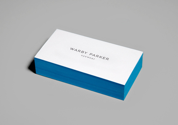 Warby Parker Business Cards Designed By High Tide Nyc Creative Card