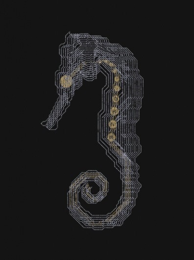 DKNG » Store » Seahorse #seahorse #print #board #circuit #screen #poster #dkng