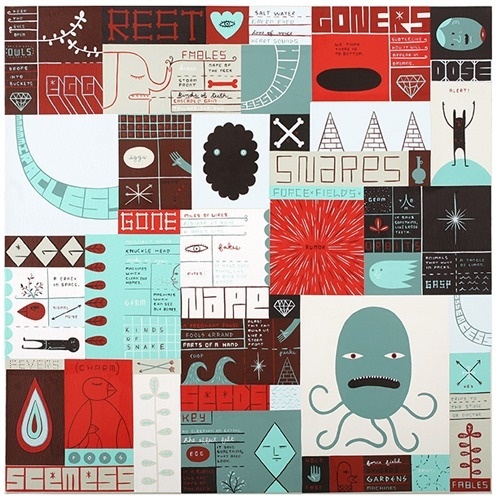 40+ Vintage Posters to Inspire Your Next Designs Color Palette #abstract #collage #characters