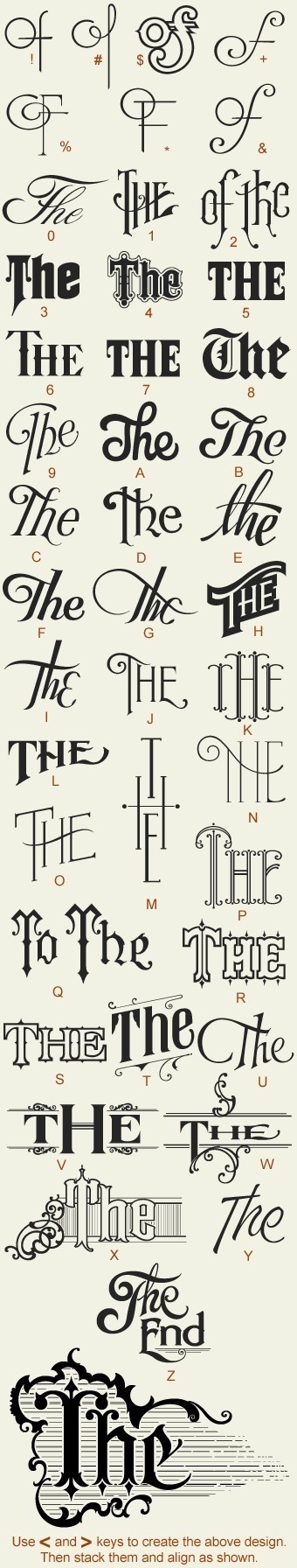 Great Fonts #type #lettering #vintage #the