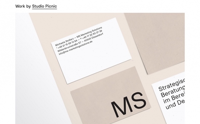 Maastricht Studio Picnic portfolio webdesign inspiration minimal beautiful website web clean simple modern studiopicnic.co featured by Mind
