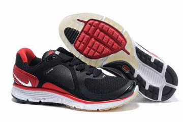 Mens Nike LunarEclipse BlackVarsity Red-Silver Shoes #fashion