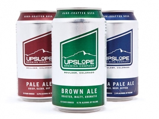 Upslope Brewing Brown Ale | Packaging of the World: Creative Package Design Archive and Gallery #packaging #beer #can