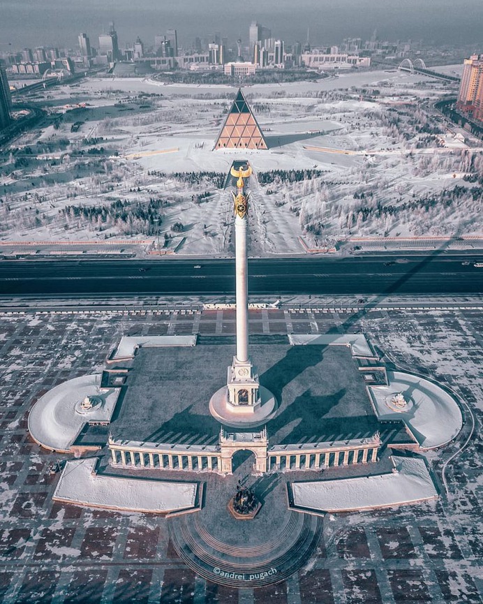 Astana From Above: Striking Drone Photography by Andrei Pugach