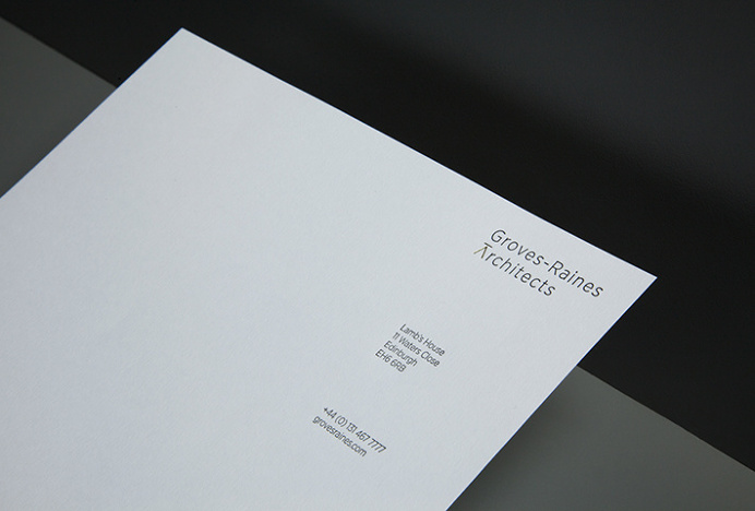 Gras & Groves-Raines Architects by Graphical House #stationary #brand design