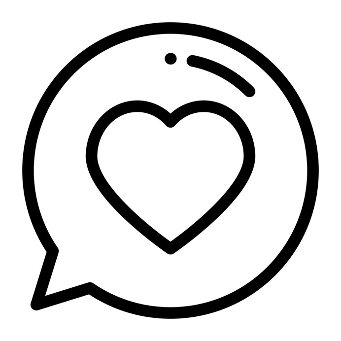 See more icon inspiration related to heart, feedback, love, like, chat, ui, communications, messages, speech bubble, message, social media and communication on Flaticon.