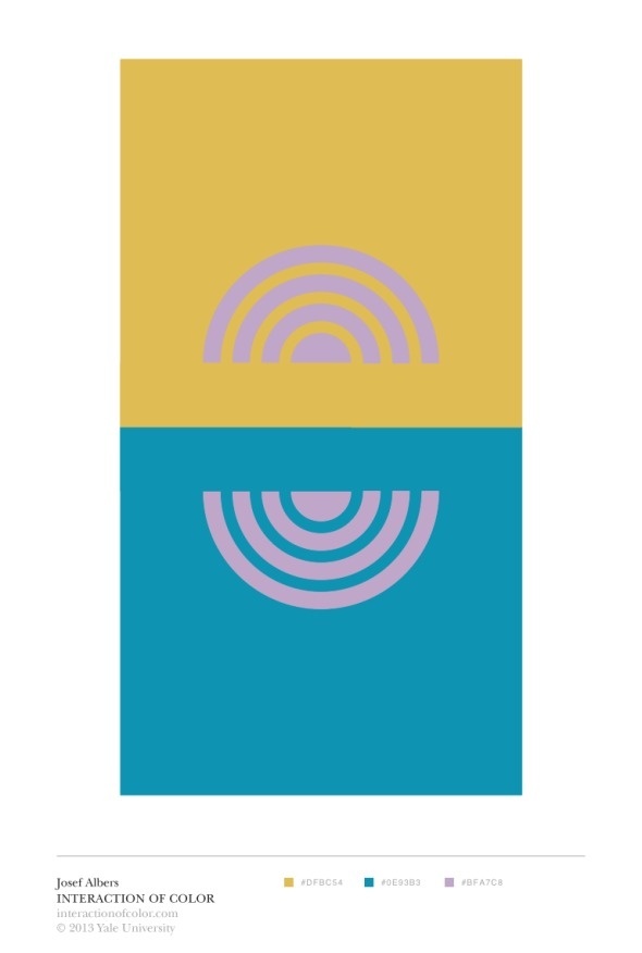 Albers App Colors Interaction on Facebook and Pinterest | Yale Press Log #colour #albers