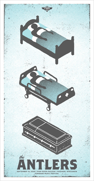 The Antlers : Garrett Karol #gigposter #screenprint