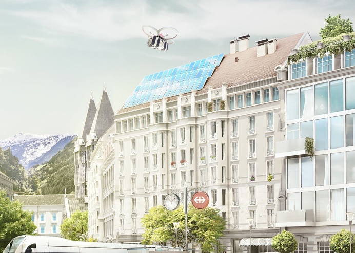 #city #drone #cgi #visualisation #3d #architecture #switzerland #detail #mobilty #emobility #future