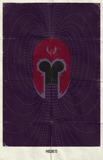 Marvel Minimalist Posters on the Behance Network #magneto