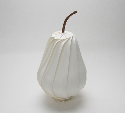 Origami Pear by Jun Mitani #pear #fruit #paper