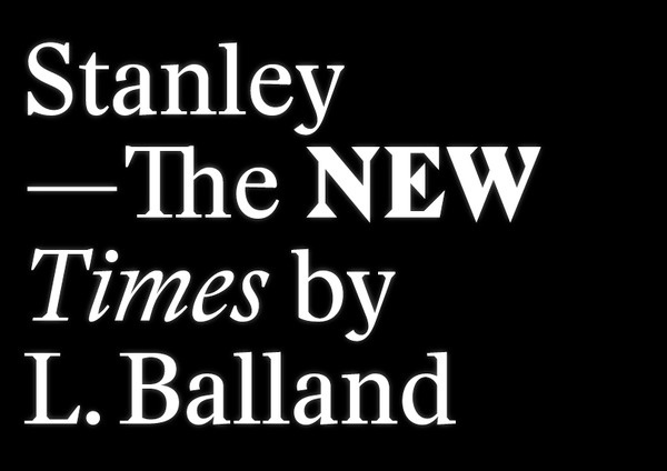 Stanley: Happy Birthday Mr. Morison #font #typeface #stanley #typography