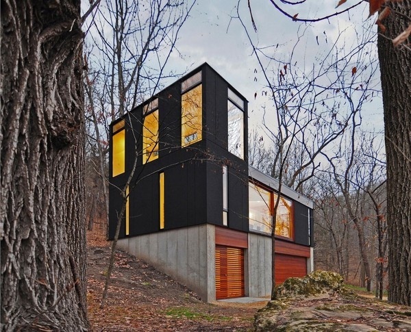 House in the woods by Johnsen Schmaling Architects #house #modern #woods #architecture #forest