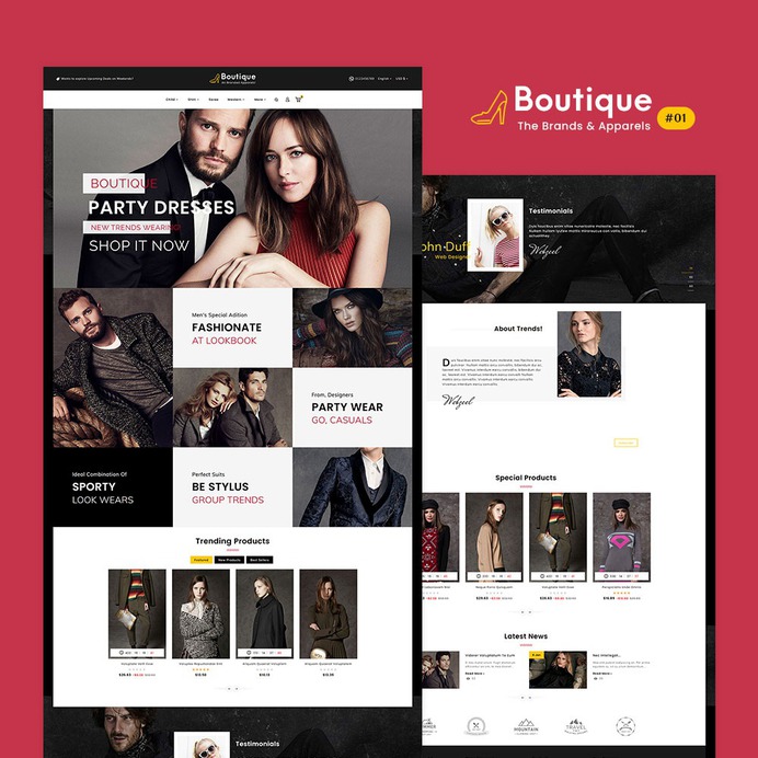 #Boutique #Fashion #Apparels Store - #Prestashop #Responsive #Theme | #TemplateTrip #eCommerce #Website #Template