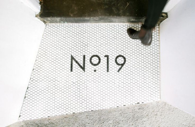 patron saint of sass – no.19 #tiles #greyscale #simple #doorstep #type