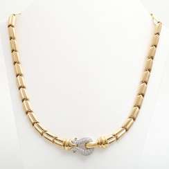 WEMPE Collier, in the middle part with 43 brilliant-cut diamonds,