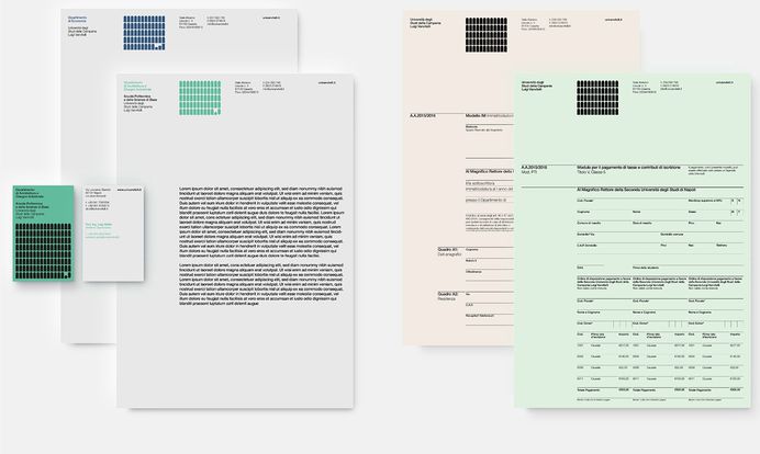 The branding for Universita Vanvitelli was designed by Emídio Cardeira of design studio United By. For more of the most beautiful designs visit mindsparklemag.com