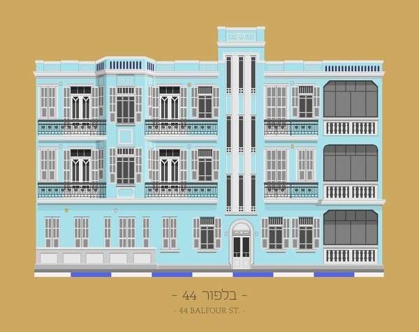 tlv buildings by avner gicelter #tel #aviv #illustration #buildings