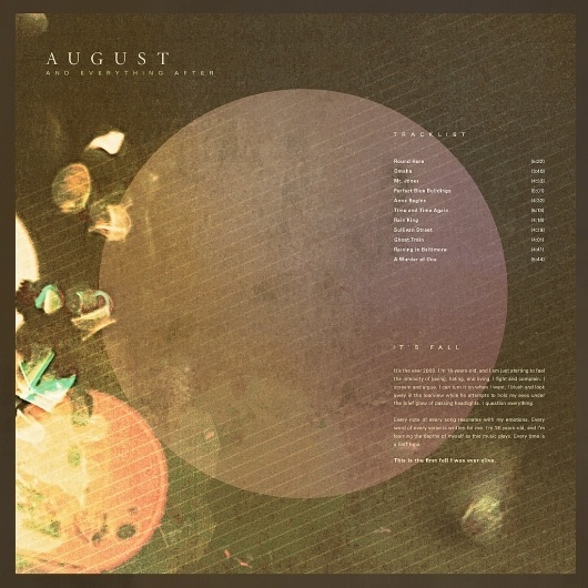 All sizes | August & Everything After | Flickr - Photo Sharing! #album #modern #texture #simple #cover