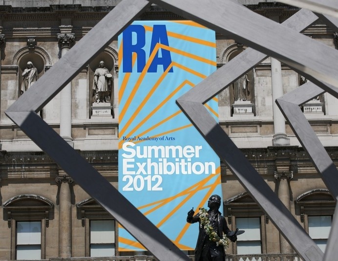 Summer Exhibition banner outside the RA. #sdg
