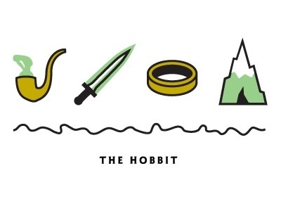 Dribbble - The Hobbit by Kyle Tezak #hobbit #icons