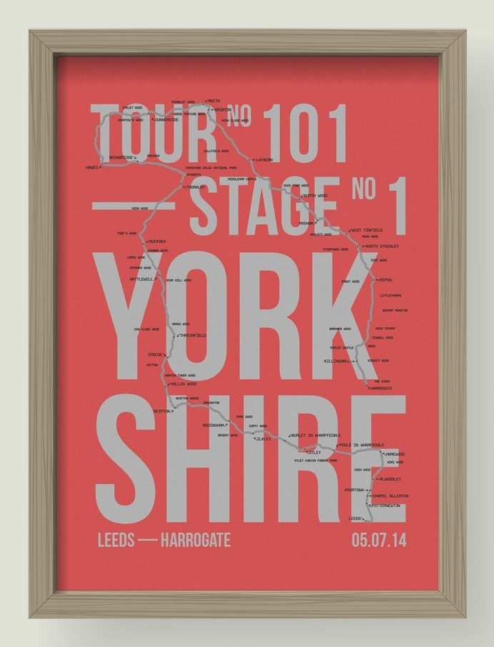 Commemorating the Tour in Yorkshire | Journal | Project 53 #france #design #graphic #de #poster #cycling #tour