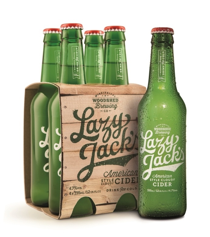 Lazy Jack's American-style Cider — The Dieline #packaging #script #cider