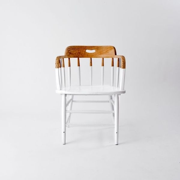 Folklore Dip Chair (modern meets traditional) #wood #furniture #chair #white