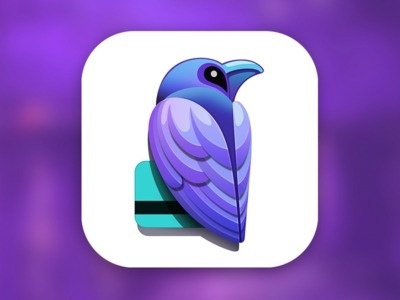 App icons design idea #124: Raven iOS 7 App Icon | iPhone, Application, Flat Design #flat #icon #ramotion #design #applicatio...
