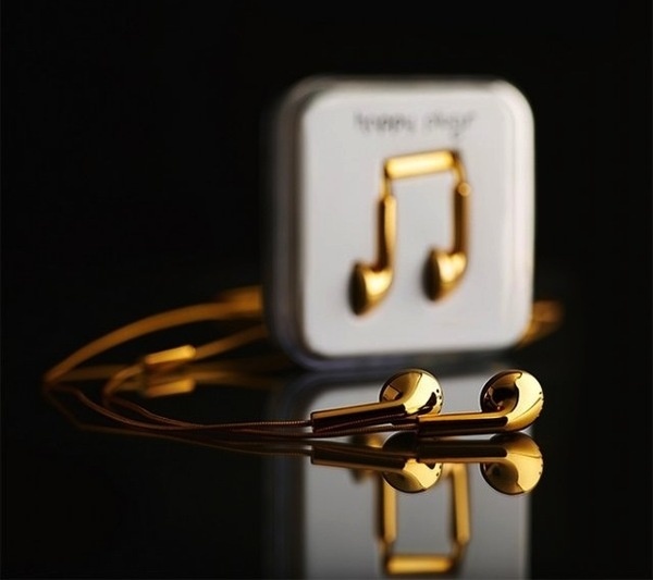 Happy Plugs Gold Earbuds #gadget