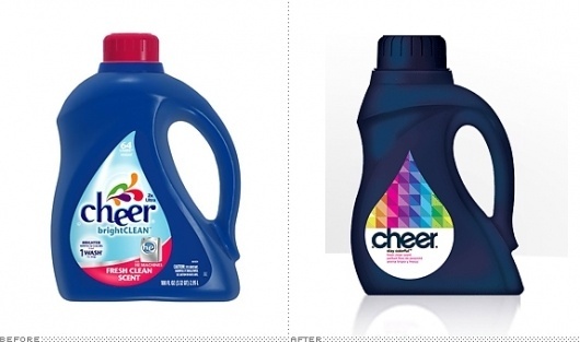 Three Cheers for the Laundry Detergent - Brand New #packaging #cheer #branding #redesign