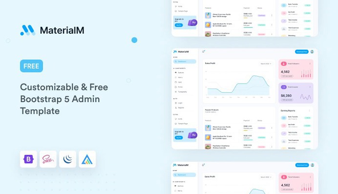 MaterialM is more than just a template; it's a comprehensive solution for building professional-grade dashboards. Whether you're handling a small project or managing a large-scale application, MaterialM's flexibility and robust features make it an ideal choice. So why wait? Elevate your admin dashboard to the next level with MaterialM Premium Version, and experience the perfect blend of design and performance.