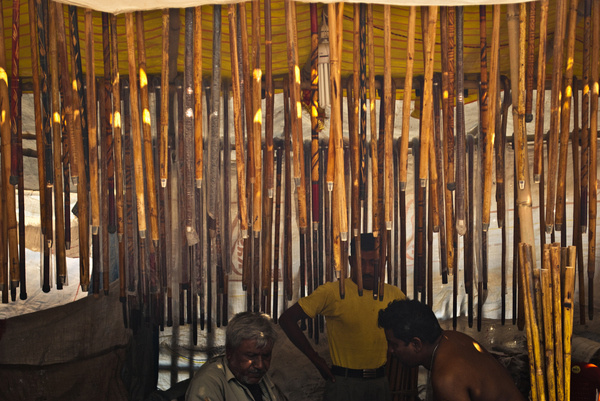 The stick keeper #gallery #festival #shop #infectedgallery #people #indian #photography