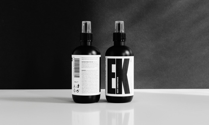 EK Personal Branding - Mindsparkle Mag Àxel & Alba Durana designed Aldo EK Personal Branding. Aldo Alarcon defines himself as a hairstylist with a futuristic approach. #logo #packaging #identity #branding #design #color #photography #graphic #design #gallery #blog #project #mindsparkle #mag #beautiful #portfolio #designer