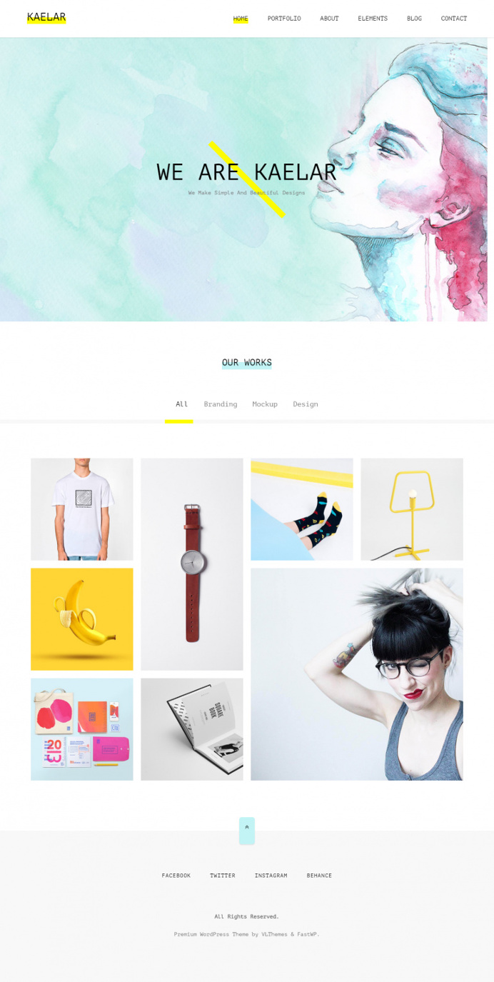 Kaelar – Portfolio / Agency Theme