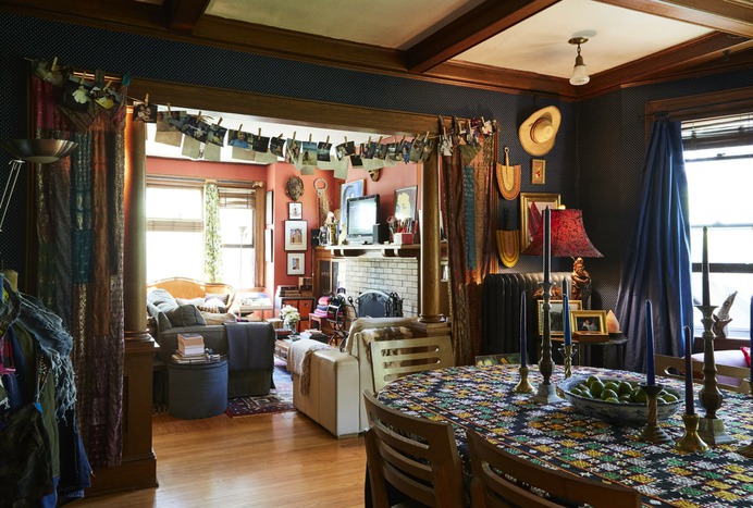 Tour an Eclectic Apartment Full of Thrift Store Furniture