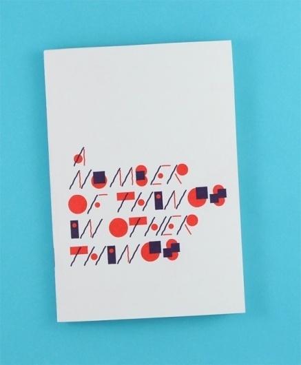 Damien Correll • A Number of Things In Other Things #design #typography #zine #damien correll