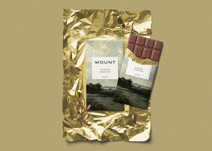Wount Chocolate - Mindsparkle Mag Artboard Studio & Mockup Zone designed the packaging for Wount Chocolate. This project consists on the packaging and mockup design concept for a chocolate brand. #logo #packaging #identity #branding #design #color #photography #graphic #design #gallery #blog #project #mindsparkle #mag #beautiful #portfolio #designer