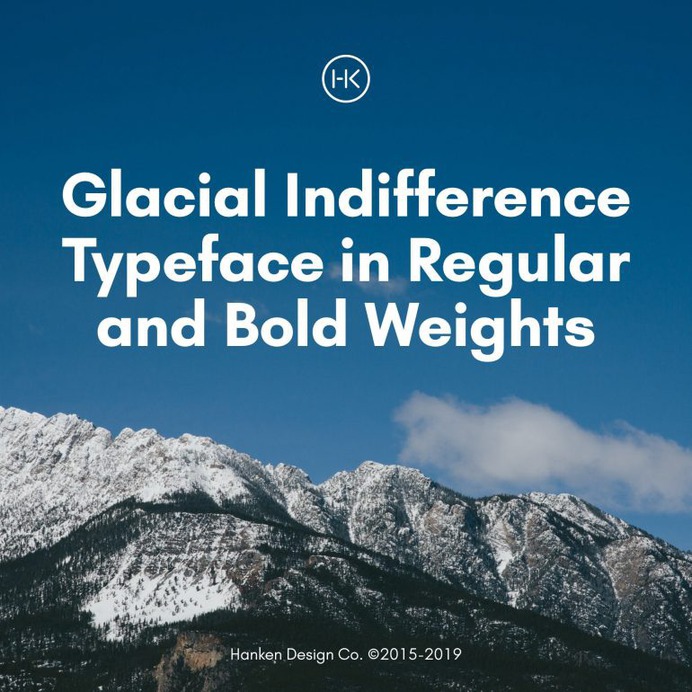 Glacial Indifference — Open Source Typeface