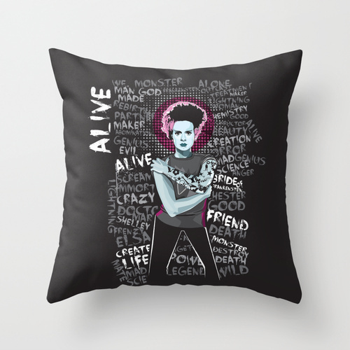 Bride #vector #frankenstein #of #bride #illustration #typography