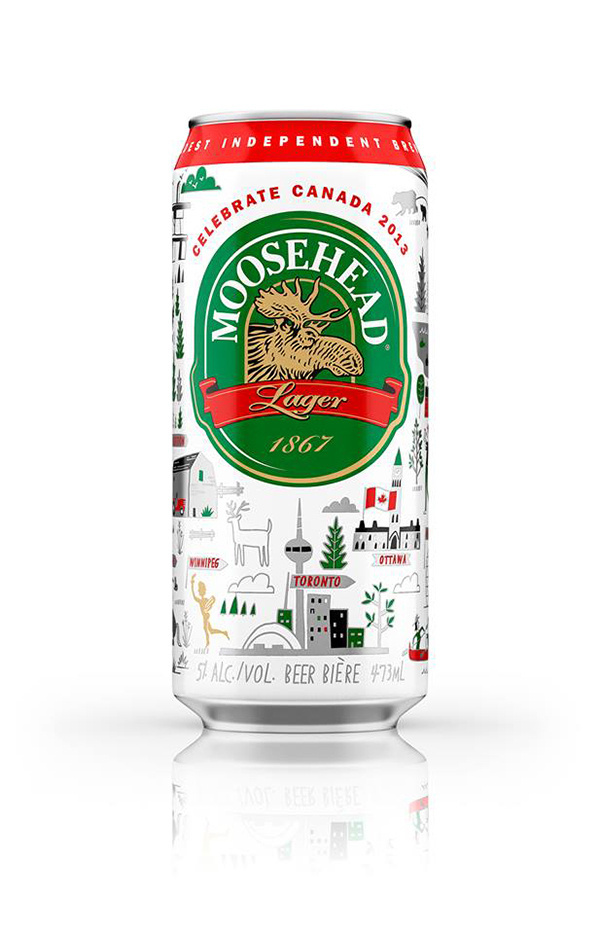 Limited Edition Moosehead Canada day packaging #limited #beer #canada #edition #packaging #day #lager #moosehead #can