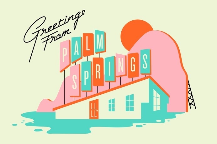TinyLetter Residency Postcards | Fuzzco | A creative agency helping interesting companies do interesting things. #post #modern #card #design #graphic #retro #illustration #mid #century #typography