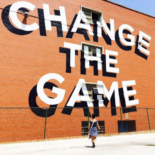 Change the Game, Wall, Typography, Spatial