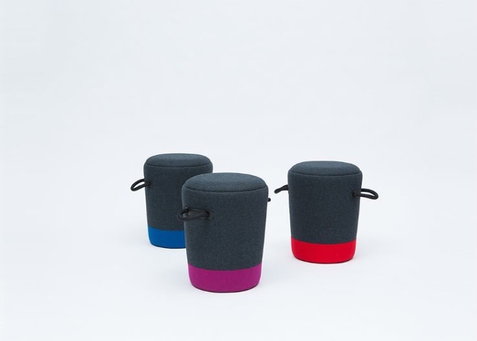 The Duffel Stool #furniture line features #funky, #functional pieces for your #home or #office. These duffle bag seats are a whole lot of fu