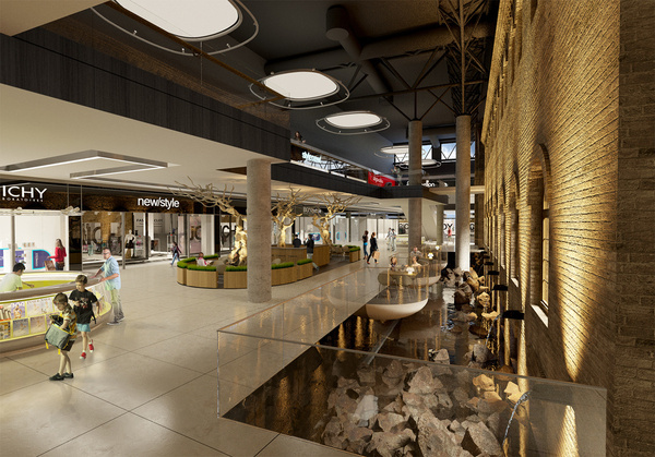 Mall interior visualisation. PLAZMA architects. View 01 #interior #viz #mall