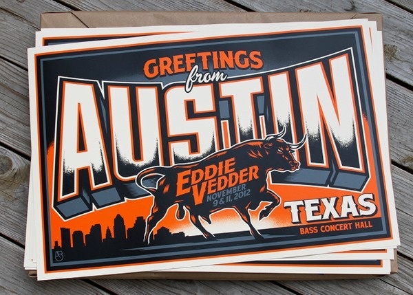 austin2 #illustration #gig #vintage #postcard