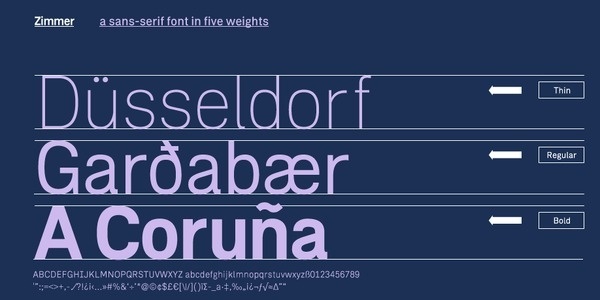 Zimmer #font #typeface