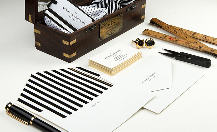 Menswear Stationery Collaterals #printing